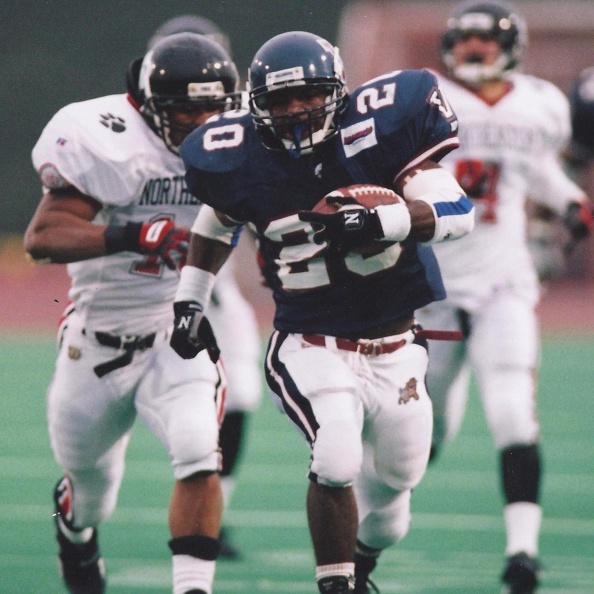Eagles's tweet photo. Before he was an Eagle, @36westbrook was tearing it up at @NovaFootball 

📸:@NovaAthletics https://t.co/NvknCcxquf