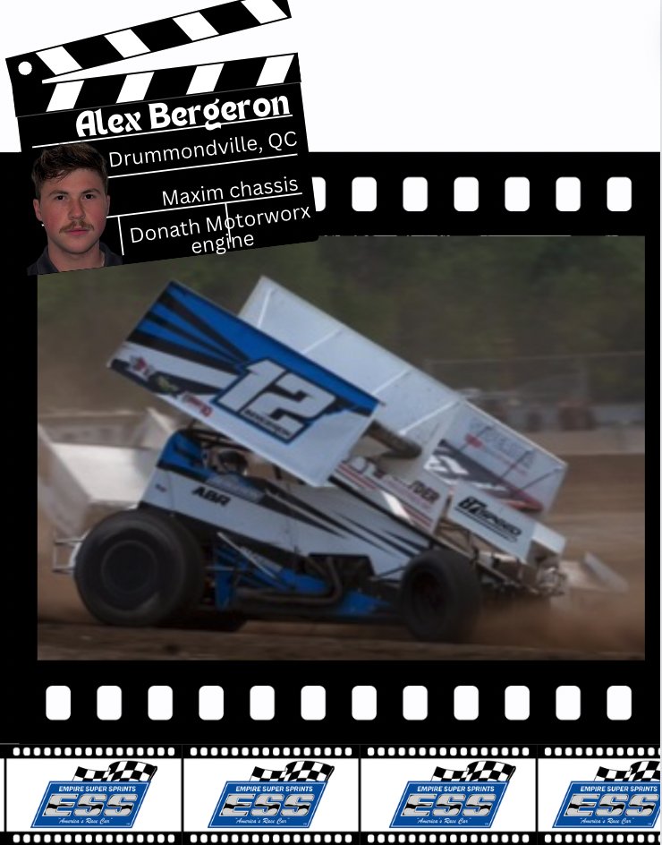 Alex Bergeron has joined ESS for the 2024 season. Alex's #12 Maxim chassis with a Donath Motorworx engine is backed by CSI Shocks and Redline Design Company. Check out ESS' schedule for their 41st year at empiresupersprints.com