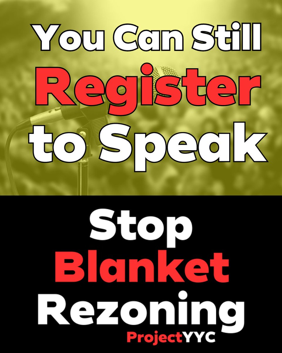 We have NEARLY 1,000 speakers!

PLEASE join and share your voice -- it will make a difference! Please REGISTER at the link below, and please Retweet! 1,000 will send a BIG message!

forms.calgary.ca/content/forms/…