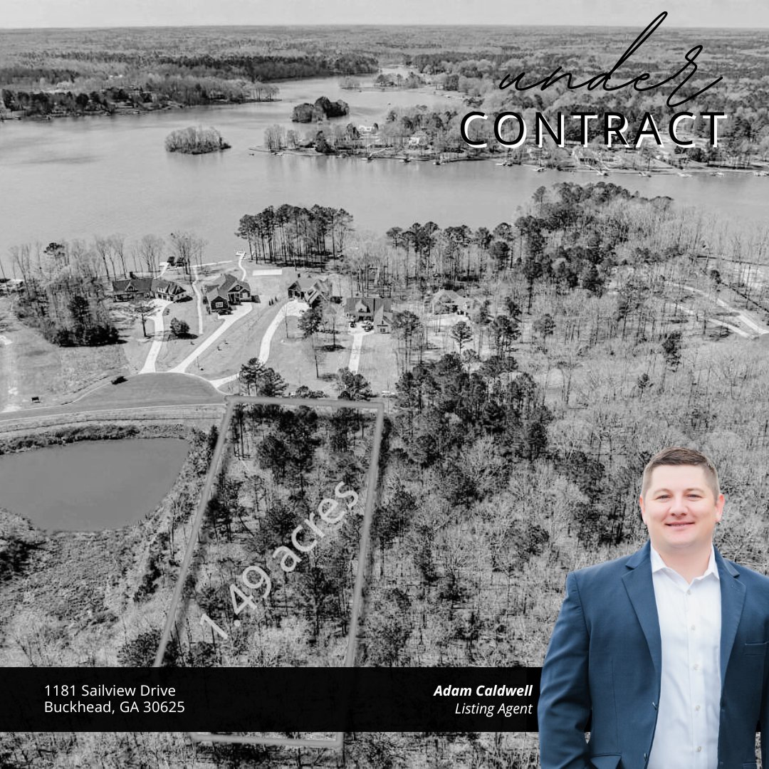 𝙐𝙣𝙙𝙚𝙧 𝘾𝙤𝙣𝙩𝙧𝙖𝙘𝙩: 1181 Sailview Drive is a 1.49 acre lot in desired Sailview on Lake Oconee. Thinking of selling? Now's your time. Reach out to us, let's maximize your real estate potential together. #LakeOconeeRealEstate #FastMovingMarket #Georgia #LakeCountry