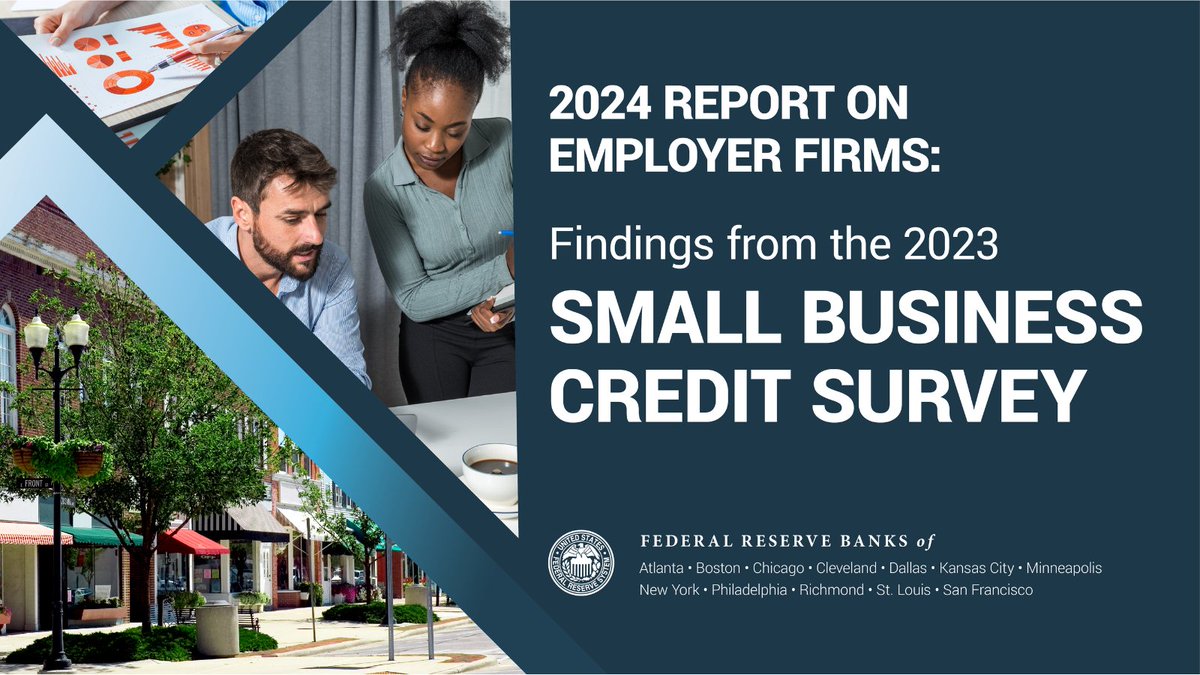 The 2024 Report on Employer Firms: Findings from the 2023 Small Business Credit Survey is now available. Hear from more than 6,000 small employer-firm businesses on performance, challenges, and credit-seeking experiences. fedsmallbiz.org/438WMzl