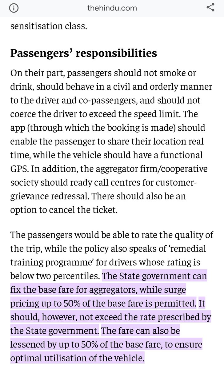 #Kerala @KeralaMvd formulates MV aggregator policy ! 
Includes long distance buses !
Restricts surge upto 50% of base price by state transport.
States must include private long distance buses & regulate aggregator apps like #Redbus #MakeMyTrip #goibibo
@CMOKerala @MORTHIndia