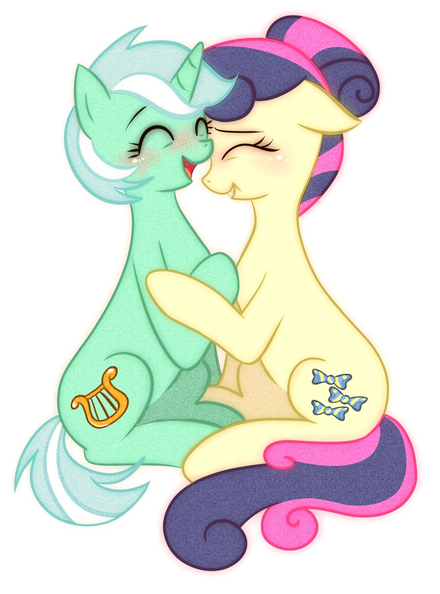 Happy lesbian visibility week! repost of a little drawing from long ago <: #mylittlepony