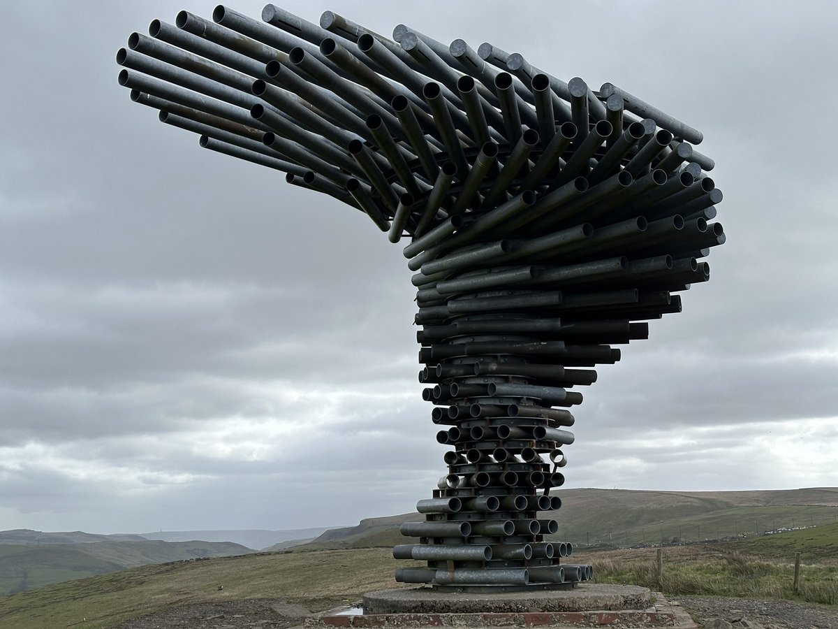Walked up to the singing ringing tree at Crown Point, Burnley in gale force winds. Turned out she didn’t feel like singing at all ☹️ Still, a lovely walk in the fresh air is never wasted