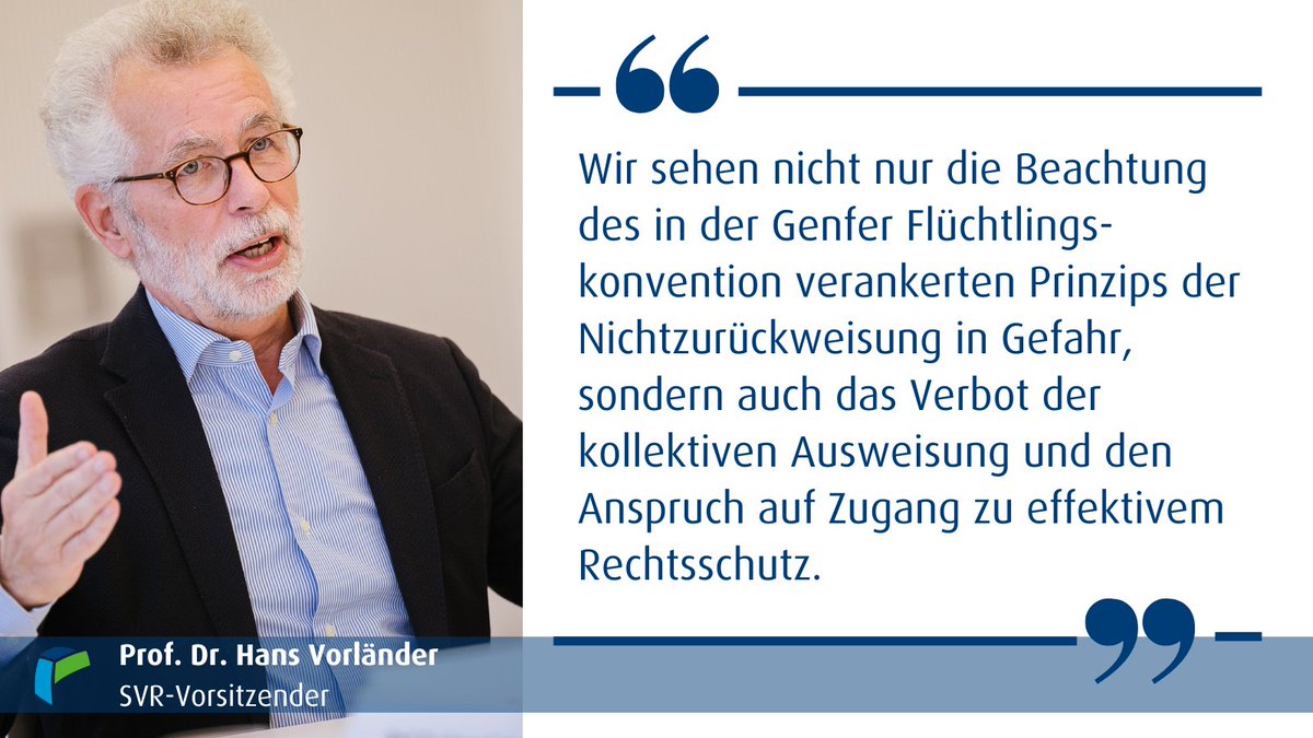 Großbritannien hat das Gesetz über die #Abschiebung von #Asylbewerbern nach #Ruanda beschlossen. Der #SVRMigration positioniert sich dazu kritisch: Hier gibt es völkerrechtliche Verpflichtungen, die wahrgenommen werden müssen.
👉 svr-migration.de/presse/auslage…