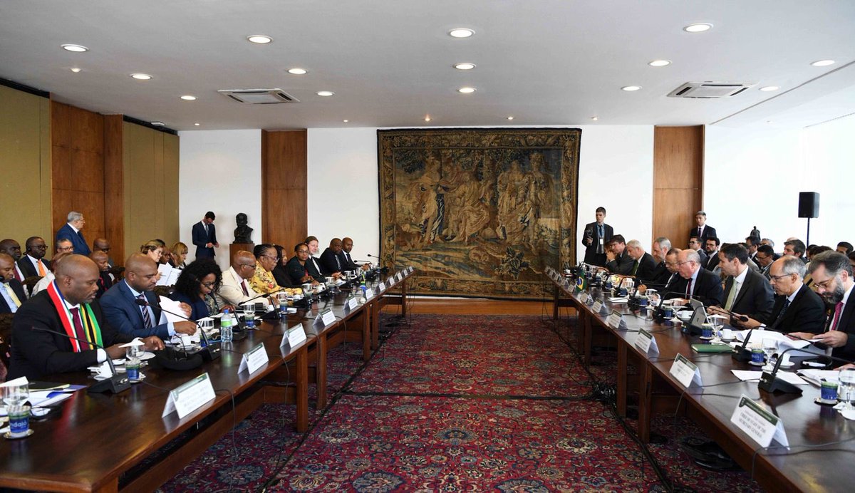 #DIRCO Minister, Dr Naledi Pandor co-chaired the VII Session of the South Africa-Brazil Joint Commission (JC) on 23 April 2024 in Brasilia, Brazil, with her counterpart, Minister Mauro Vieira, Minister of Foreign Affairs of the Federative Republic of Brazil.