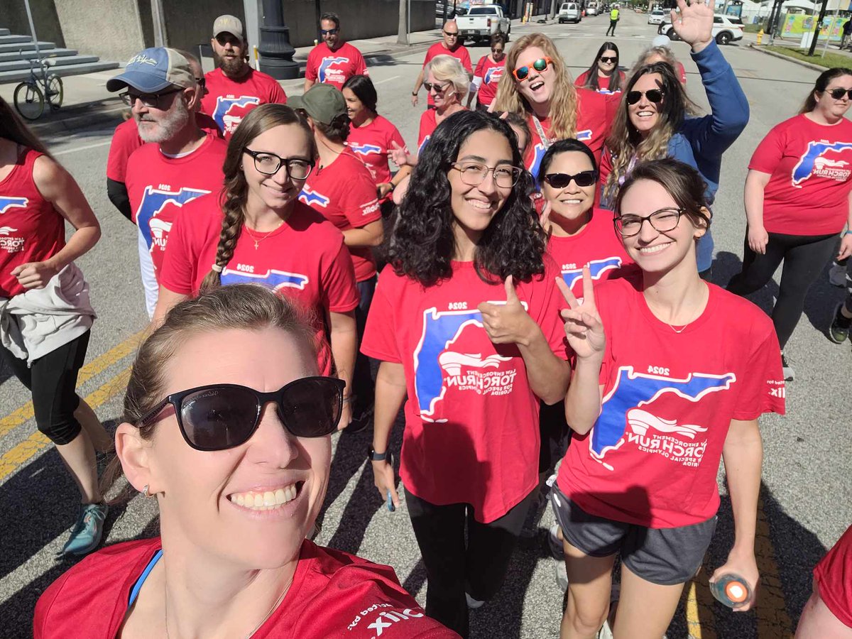 #YourFDLE members have long been huge supporters of the Law Enforcement Torch Run, and this year had another tremendous turnout from FDLE Jacksonville members in support of the Special Olympics Florida. Thanks to everyone who came out for the big event! #TorchRun #LawEnforcement