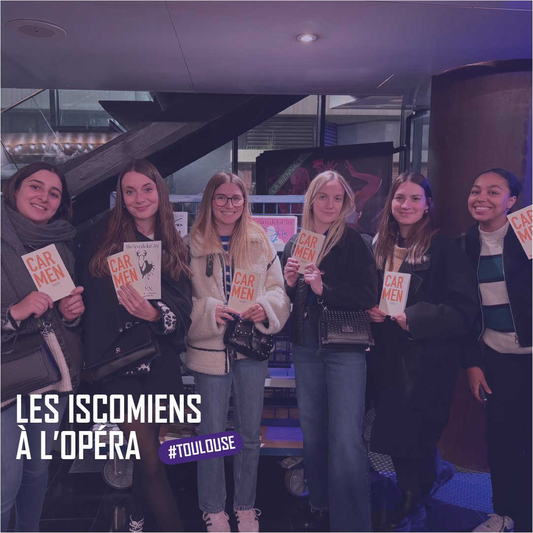 [ÉVÉNEMENT] C’était la dernière…🎬 Quelques étudiants de l’ISCOM #Toulouse ont participé à la dernière sortie culturelle de l’année pour découvrir l’Opéra de Carmen ! Mais pas de panique, les sorties culturelles seront encore au programme à la rentrée prochaine !😉