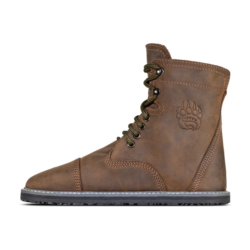 Bearfoot_Co's tweet photo. The Bruin is a rugged, heritage-style boot designed to improve foot strength and movement quality even in the most demanding conditions.