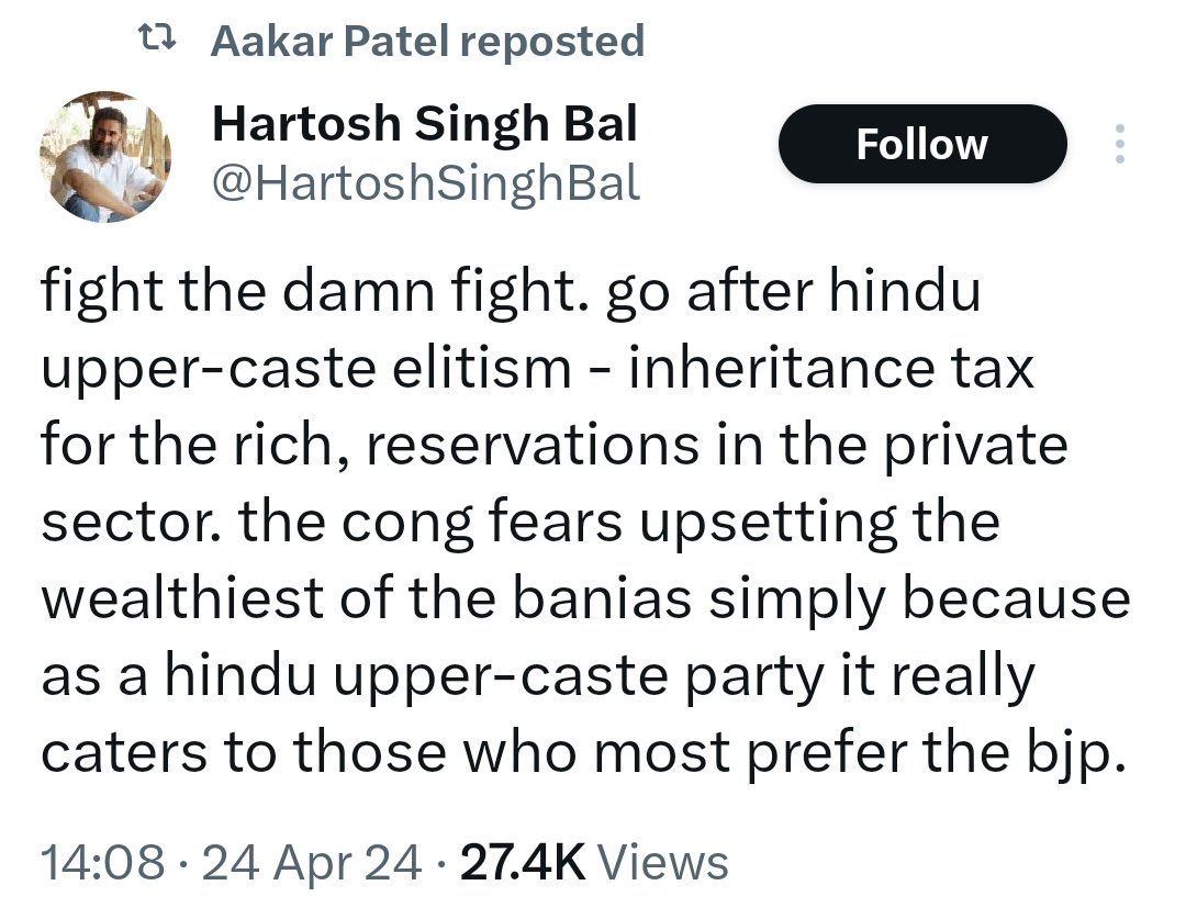 This Bania hatred is a leaf straight out of Islamist book. All Pakistani hate for Hindus is laced with Bania jibes. Bal kind of communal shit is found in every house's commode. The problem is that this shit was being presented as haute cuisine laid out on Rosenthal Dinnerware.