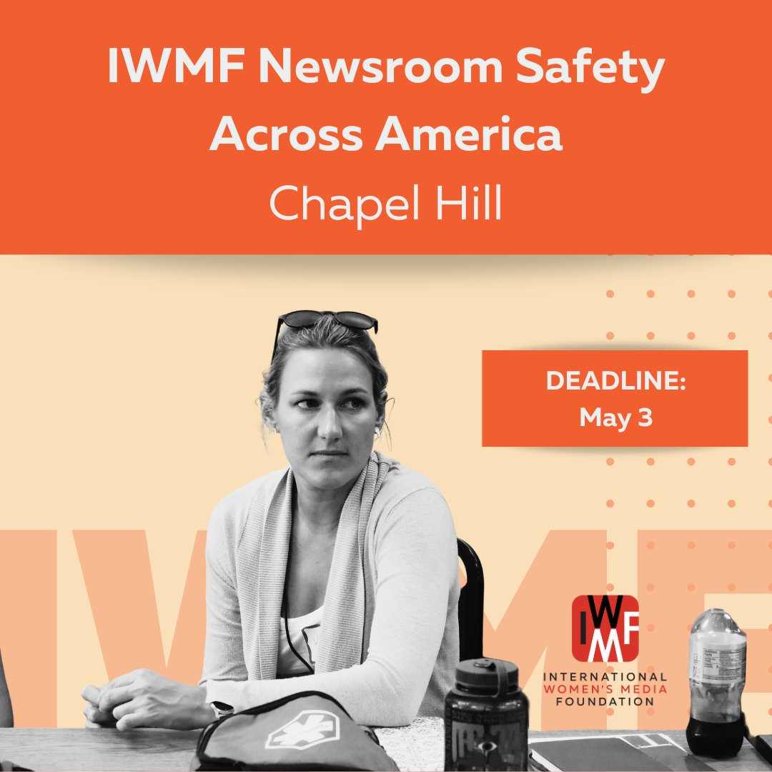 🚨 Attention North Carolina Journalists! In partnership with NC Local News Workshop, the IWMF is hosting one-day safety trainings on May 20 & 21, 2024. Open to freelancers & staff reporters—boost your safety skills! Apply by May 3 to secure your spot: forms.gle/vWoJHaMPv1em1A…
