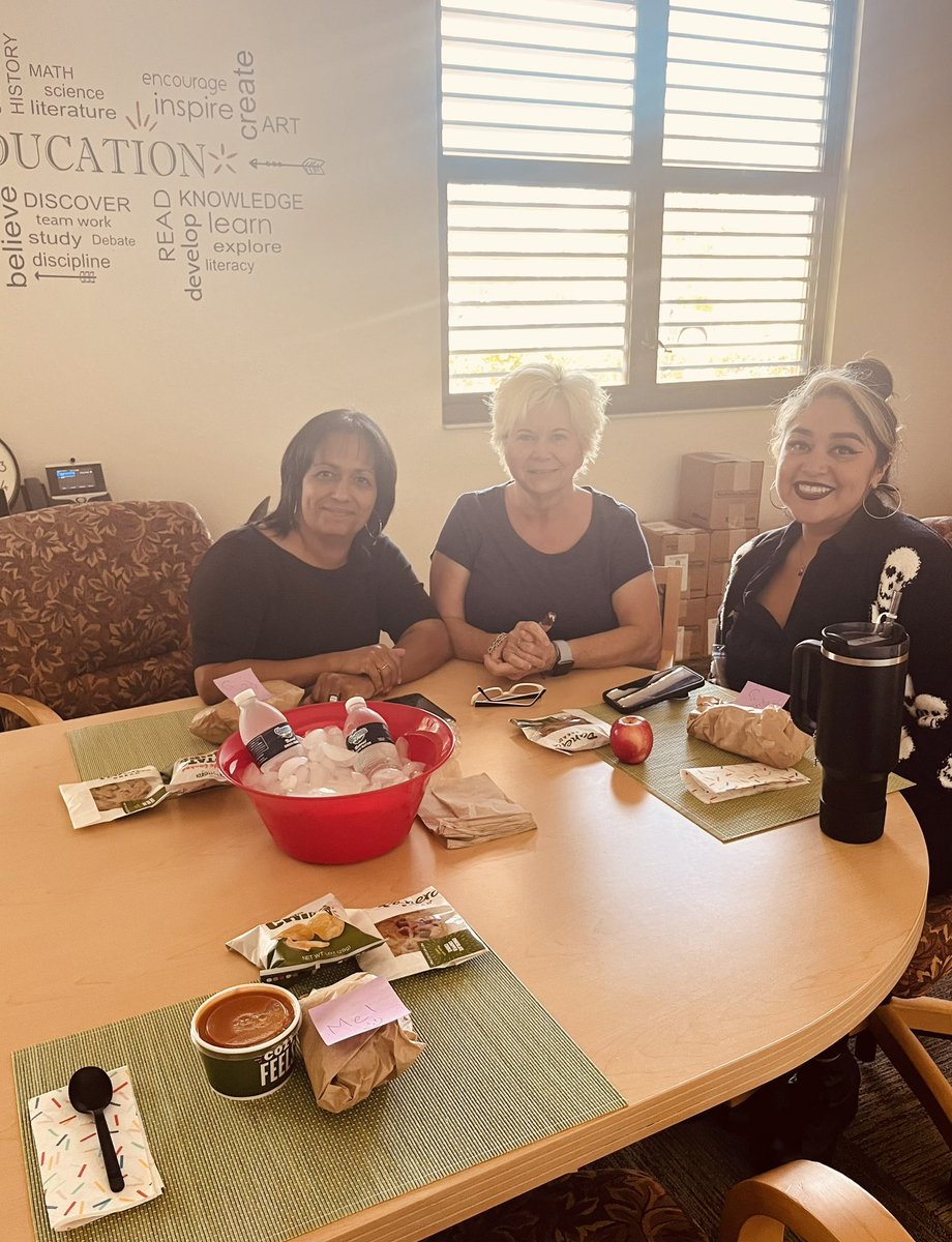 Thank you to our amazing administrative assistants! You are appreciated today and every day! Mel, Stephanie, Petra, and Damaris (we missed you today Damaris)!