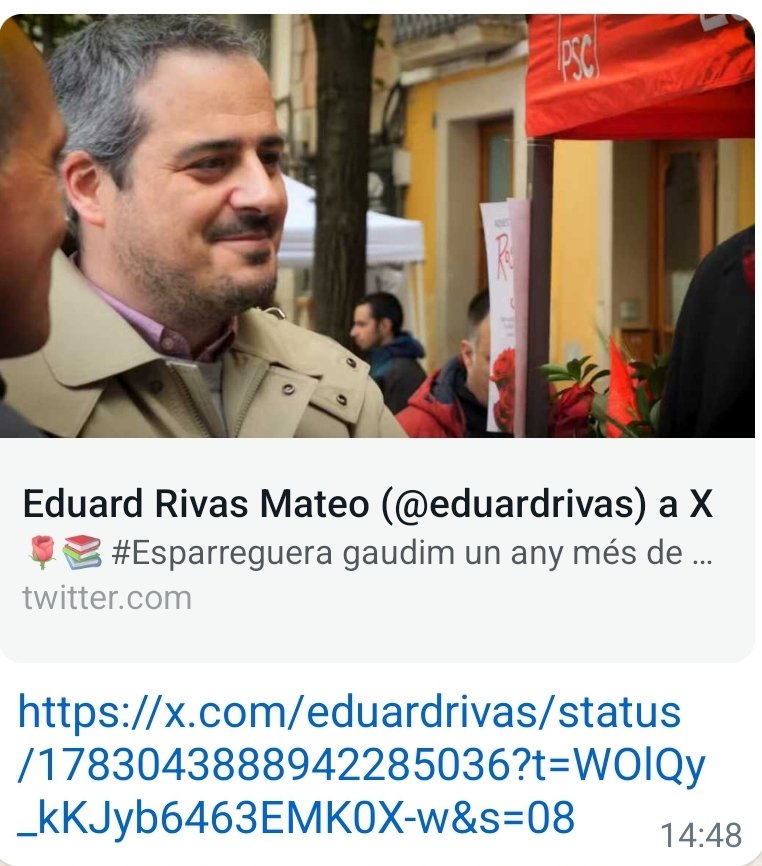SUSPINO's tweet photo. Una cosa ben divertida:després de denunciar que el @pscesparreguera  està desmantellant @EsparregueraFM,l'alcalde @eduardrivas m'ha blocat.Algú li pot dir que és una forma molt poc democràtica d'entomar les crítiques?De pas, podeu dir-li que és una forma de censura?#Esparreguera https://t.co/qSvfqQxs5V