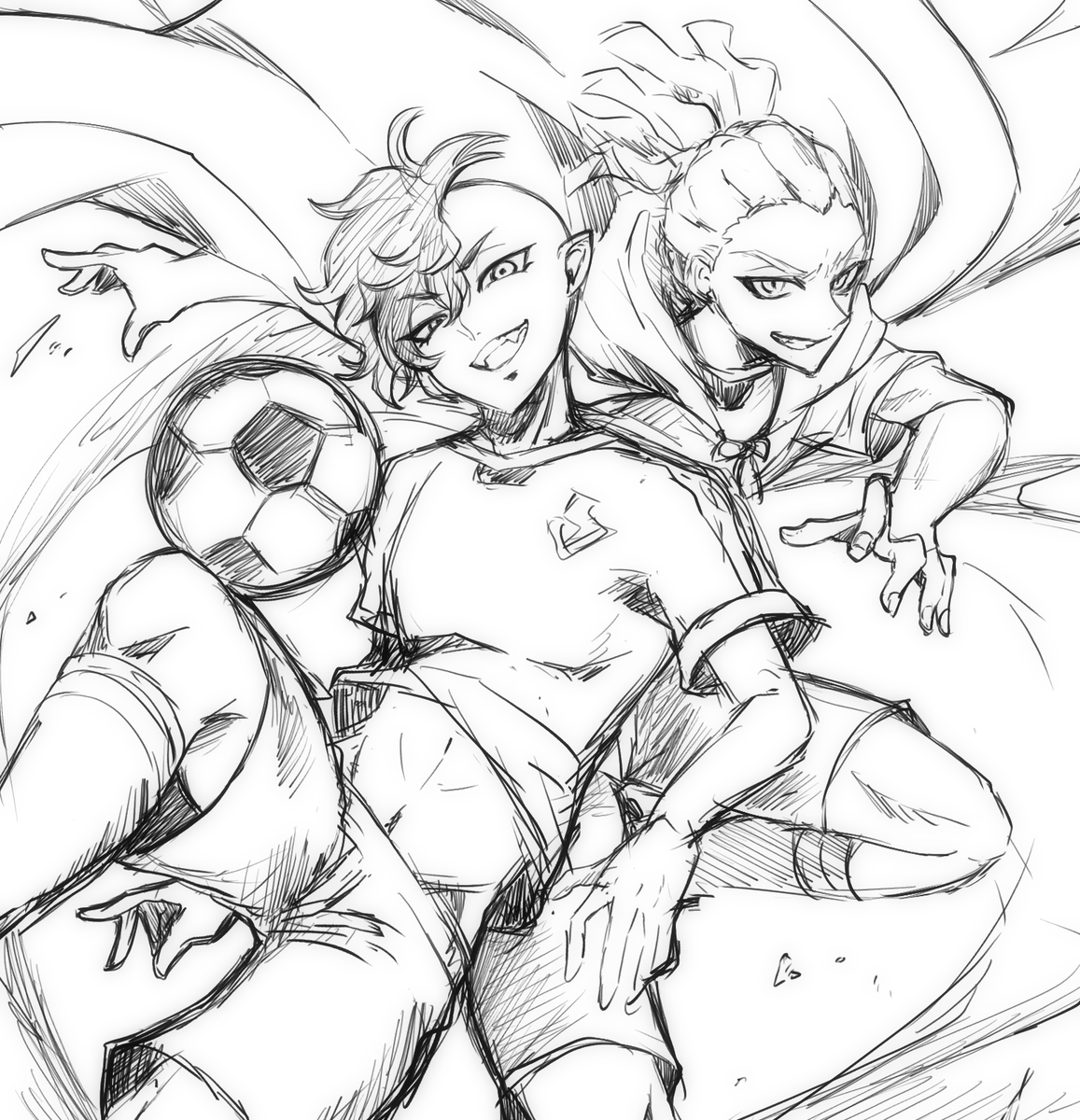 rkgk W司令塔 お腹は描きたかったから脱がしました ゴーグルも脱がした差分もば⚽ 