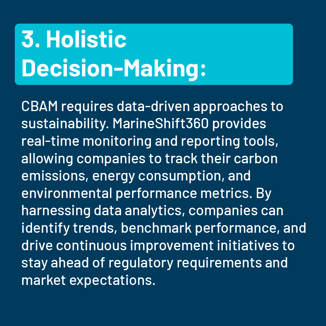 MarineShift360's tweet photo. Are you ready for the European Carbon Border Adjustment Mechanism (#CBAM)? Prepare by understanding #supplychain emissions, reducing #carbonfootprint, &amp; adopting data-driven #sustainability practices. Learn more below &amp; discover how #MarineShift360 can help the #marineindustry🚢