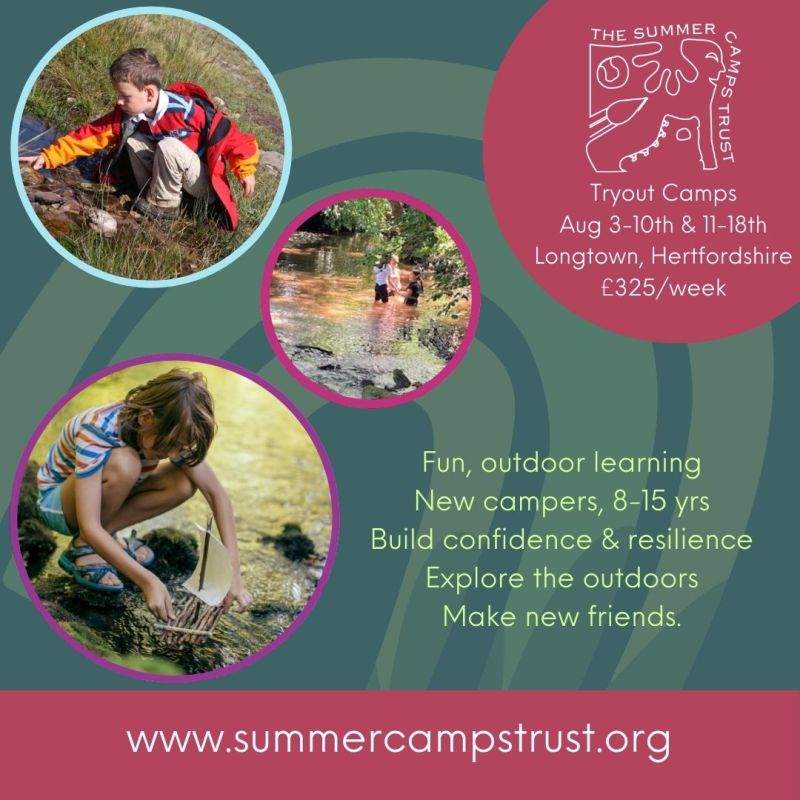 Has your child been on a Summer Camp before? We're offering two Tryout Camps this summer in collaboration with The Campaign For Adventure, for new campers aged 8-15yrs.