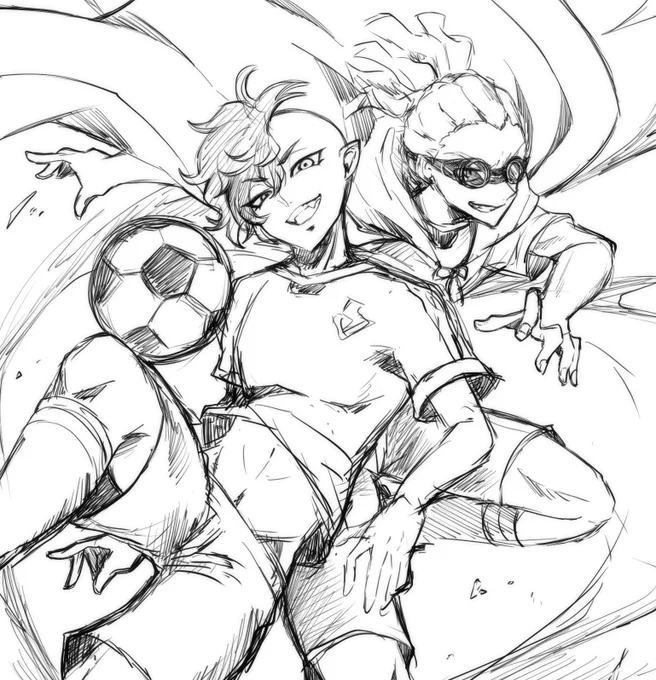 rkgk W司令塔 お腹は描きたかったから脱がしました ゴーグルも脱がした差分もば⚽ 