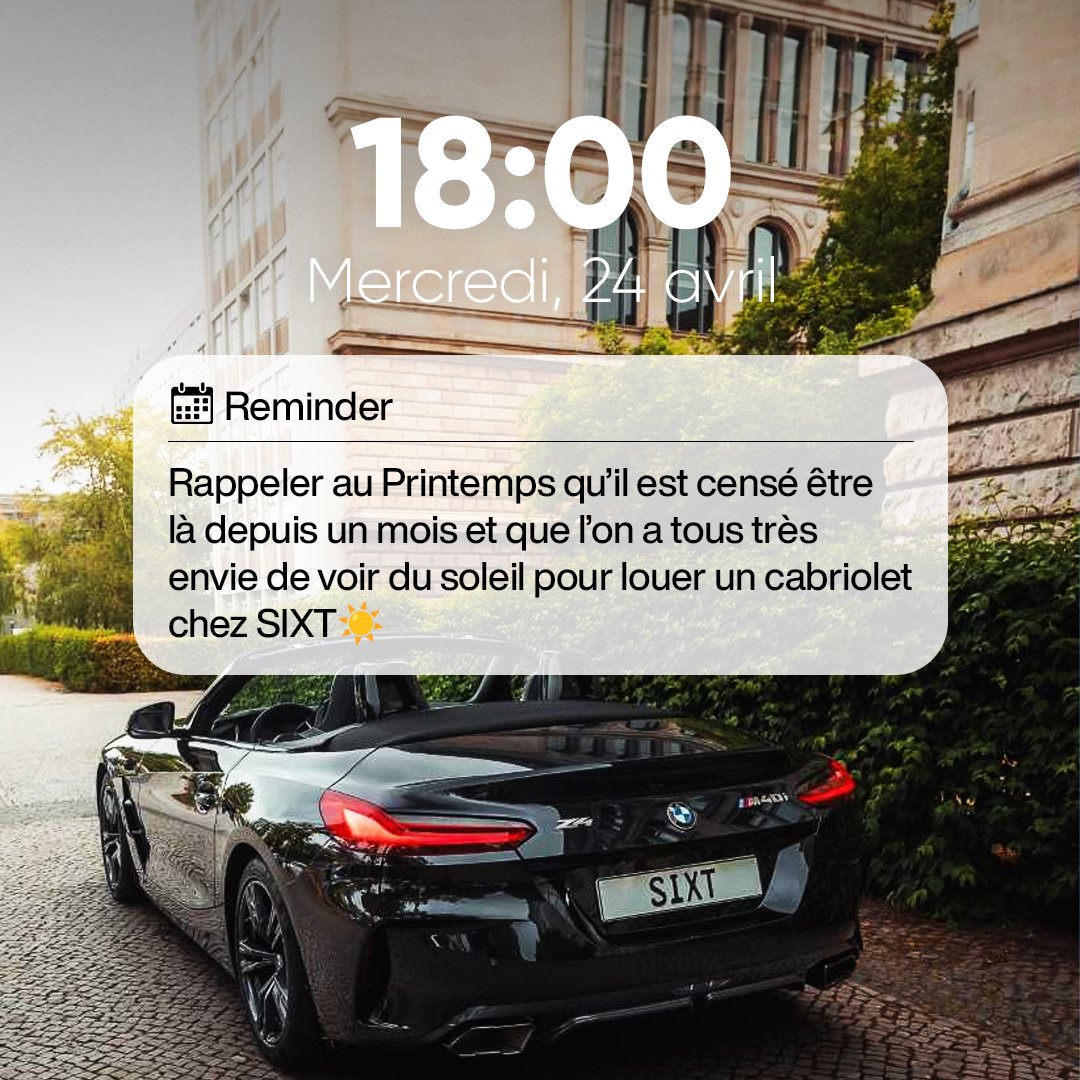 RT si vous aussi vous avez hâte ☀️➡️🚘😎