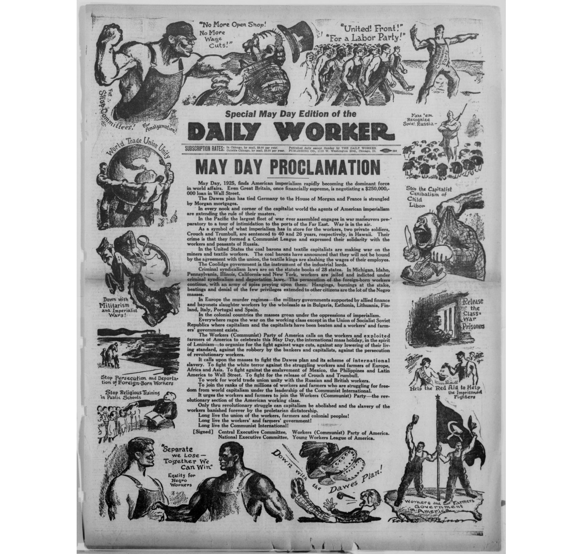 May 1st has been a day of celebration and demonstration for workers since the late 19th C. Check out historic coverage in “The Daily Worker” on @ChronAm 👉bit.ly/39sB2XH #LaborHistory #InternationalWorkersDay