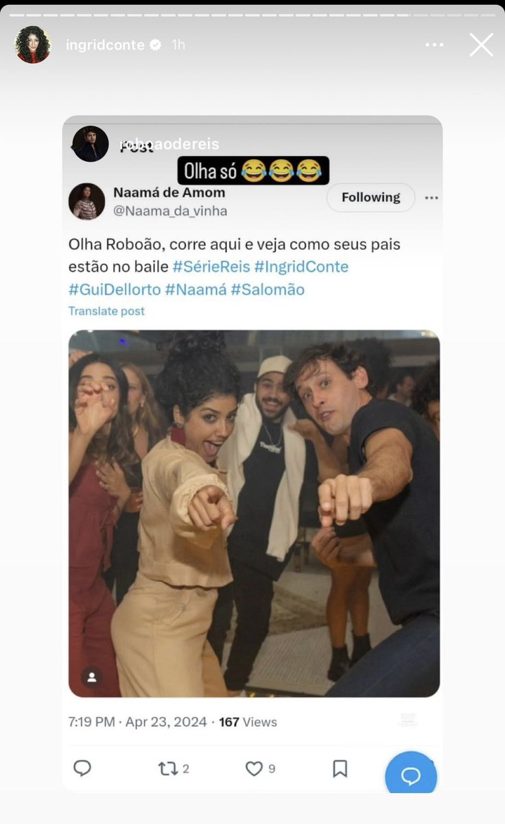 dan_ificada10's tweet photo. Meu Deus, estou no instagram da Ingrid. Agora eu tô um nojo kkkkk #SérieReis #IngridConte #Naamá #GuiDellorto https://t.co/5bzpsu2RWs