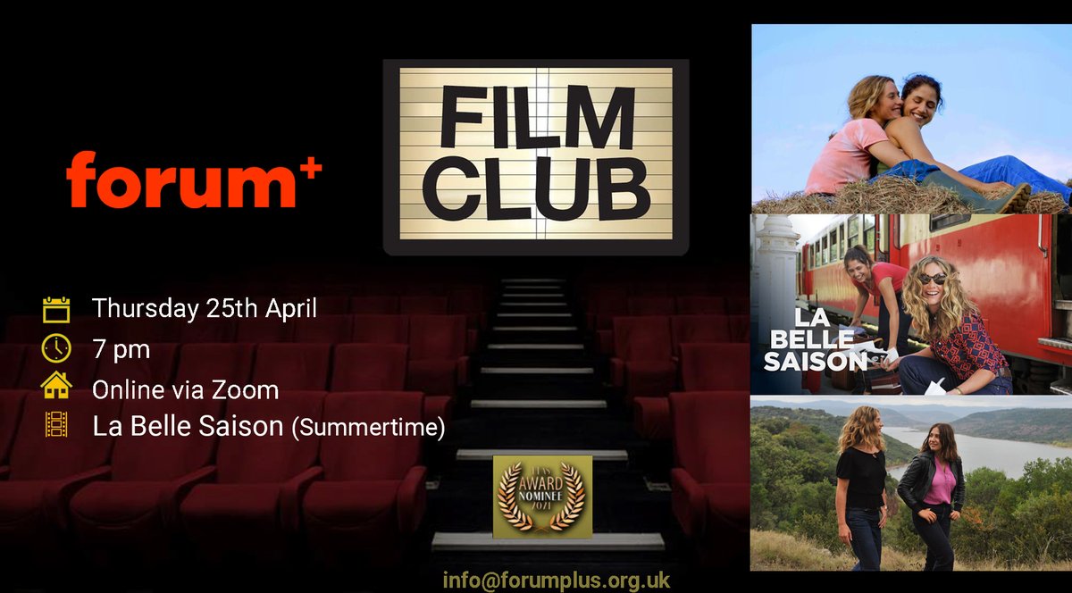 Love LGBT Film? Tomorrow evening join the forum+ International Film Club!

In celebration of #LesbianVisibilityWeek we are watching & discussing La Belle Saison (Summertime), the romantic drama and beautful lesbian love affair set in 1970s France🩷🤍🧡

🎟️eventbrite.co.uk/e/forum-intern…