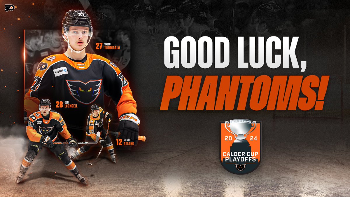 Good luck to the @LVPhantoms in the Calder Cup Playoffs! 🟠⚫️ #RallyTheValley | #LetsGoFlyers