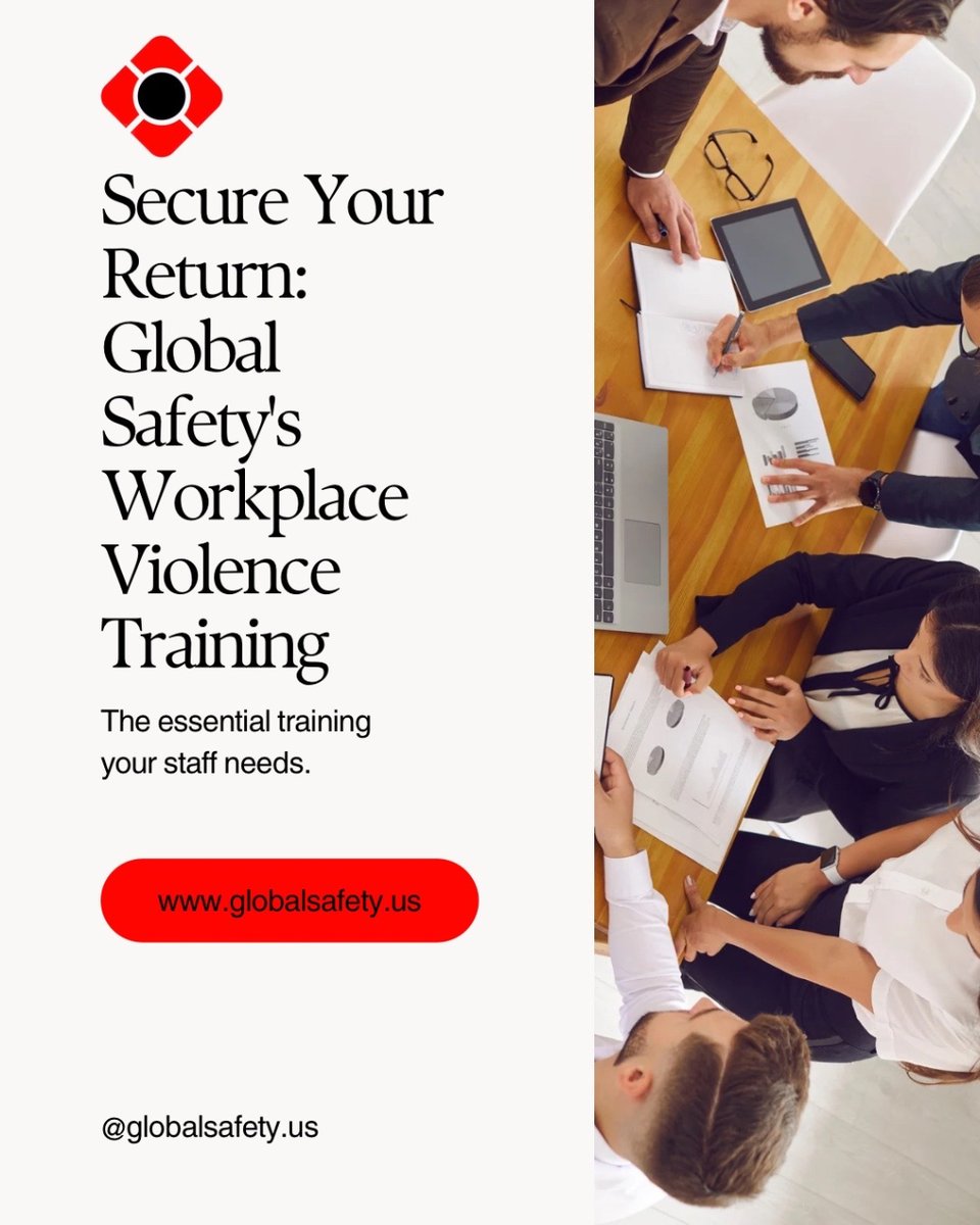 Get our specialized workplace violence prevention program. Just for you and your workplace! Keeping you safe at work is our main priority here at Global Safety!
#workplaceviolence #safety #knowwhattodo #priority #training #globalsafety #prepare