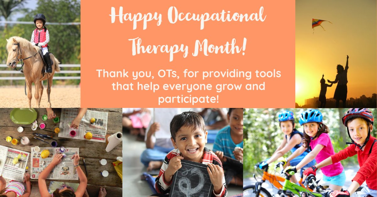 Occupational Therapists play a very important role in the lives of many children born with birth defects. April is National #OccupationalTherapyMonth, and we want to acknowledge the vital work of occupational therapists and the many benefits of occupational therapy.  #NBDPN