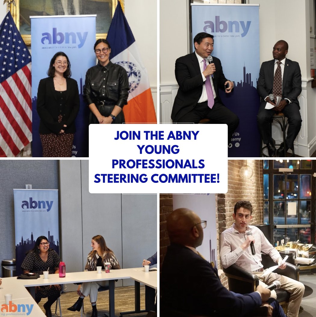 Apply now to join ABNY's Young Professionals Steering Committee! Lead the YP network and shape its future. Applications are due by May 20. Apply here: ow.ly/iN3k50RmftJ