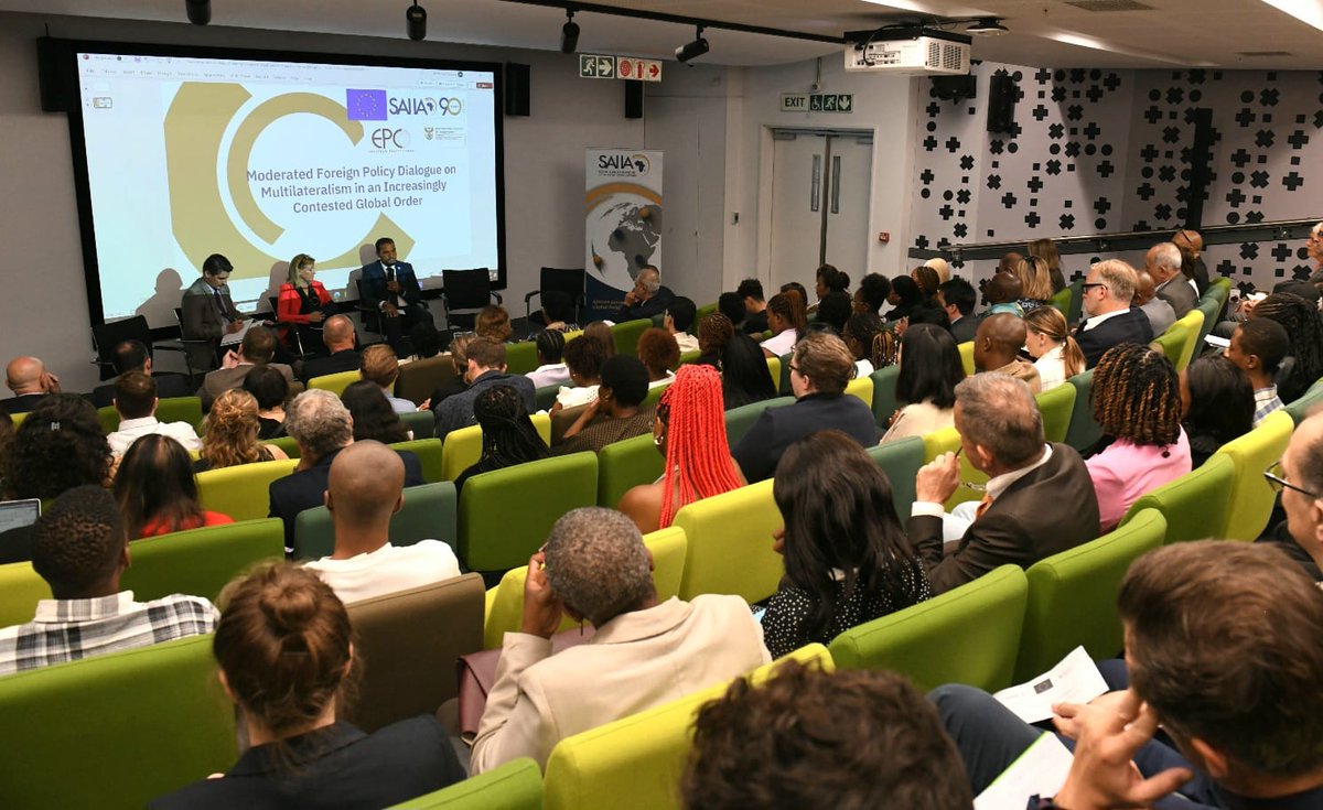 Today, Wednesday, 24 April 2024. Deputy Minister @alvinbotes participating at an opening debate for South African and European Views on Multilateralism in an Increasingly Contested Global Order. 📷: Jacoline Schoonees/#DIRCO