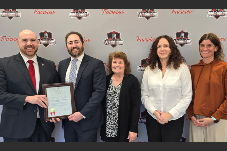 In April, Ohio Auditor of State Keith Faber recognized the Fairview Park City School District’s Treasurer’s Office for excellence in financial reporting with the Auditor of State Award with Distinction. More info: ow.ly/86A350RmvPM #WarriorPride
