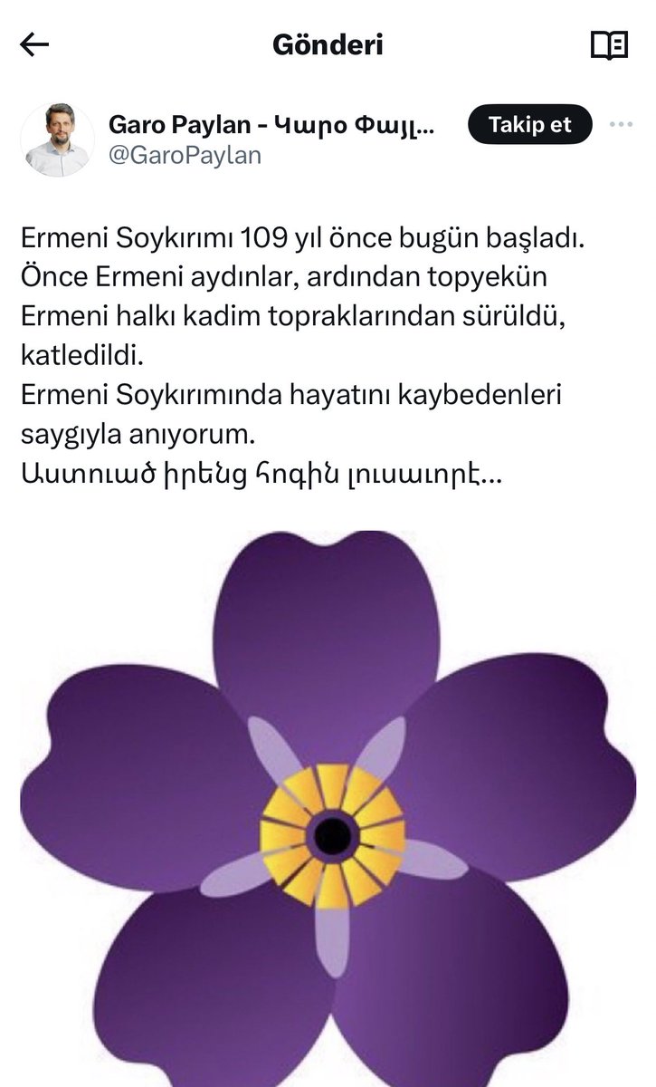 Ermeni halkı topyekün sürülmüş ve katledilmişse, sizin dedelerinizin özelliği nedir, nasıl hayatta kaldılar ve siz nasıl 3 dönem TBMM ‘de milletvekilli oldunuz? @GaroPaylan