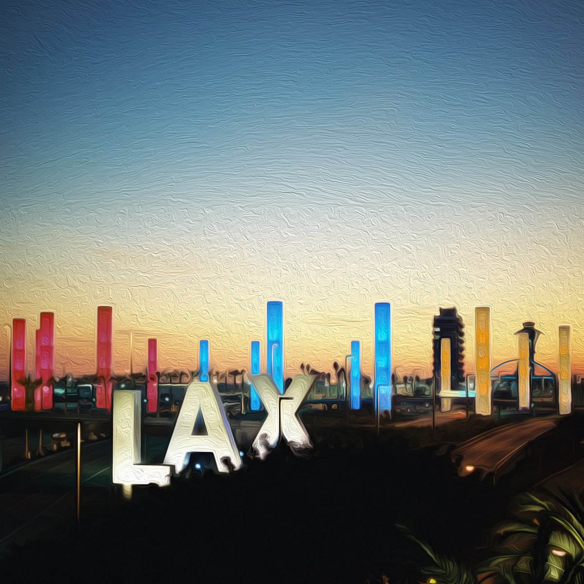 flyLAXairport's tweet photo. In recognition &amp; remembrance of the Armenian Genocide, the LAX pylons will be illuminated in the colors of the Armenian flag. In cooperation with LA City Council President @PaulKrekorian, we honor the victims of the #ArmenianGenocide and continue to raise awareness. https://t.co/sDMSHKIVOo