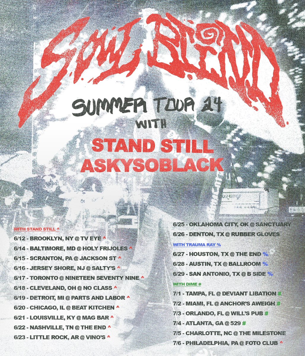 Soul Blind Announce Tour With Stand Still and ASkySoBlack: soundinthesignals.com/2024/04/soul-b…