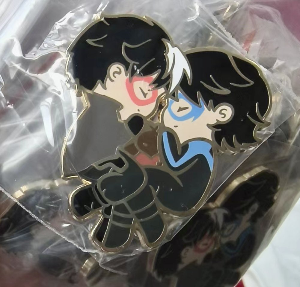 nighthoodzine's tweet photo. Enamel pin designed by @MarinaXStudios 
Available in all three physical bundles!
#jaydick #dickjay #zinemerch https://t.co/pcfjLUIWLn