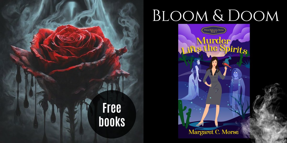 Get Murder Casts a Spell by Margaret C Morse Free in the April Doom and Gloom Free book promo today! books.bookfunnel.com/springtime/gyv…
Lawyer Petra Rakowitz fights to the death for her client charged with murder. Her magic heat up her quest for clues. The killer wants to stop her cold.