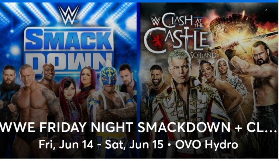 CraigPurves1's tweet photo. Tickets booked for Smackdown/ #ClashAtTheCastle. Can't wait!

@CodyRhodes @DMcIntyreWWE https://t.co/d1Hrt2tyyn