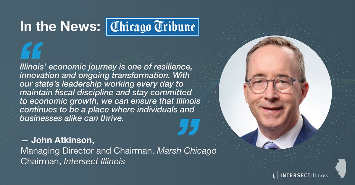 The results speak for themselves and momentum is on #Illinois' side. Our Chairman @johnatkinsonil highlights our state's infrastructure, workforce and commitment to economic development in this @chicagotribune op-ed. From 9 straight credit upgrades to being named the No. 2 state