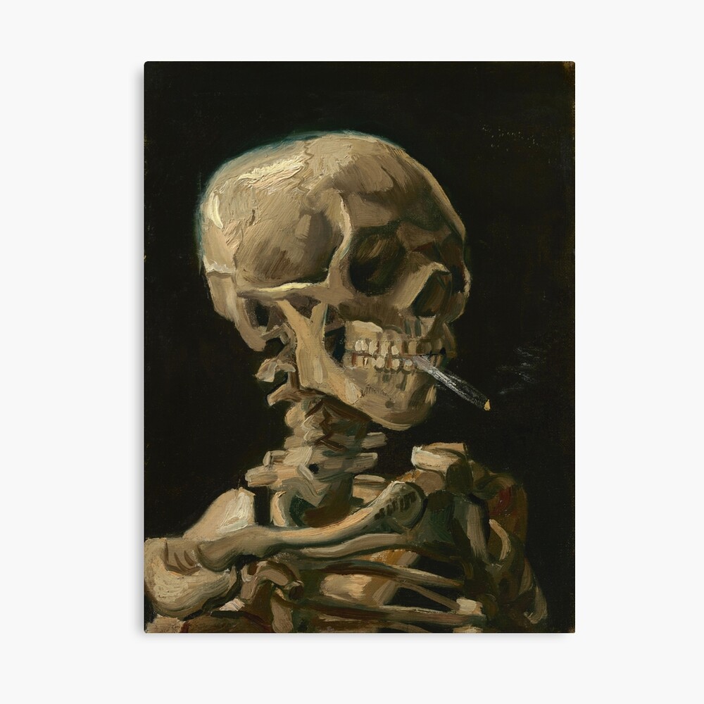 Have a look at this famous Van Gogh painting!
Skull of a Skeleton with Burning Cigarette - Vincent van Gogh Canvas Print
bit.ly/3WhqL4n
#Spooky #VincentVanGogh #Masterpiece #SkullOfASkeletonWithBurningCigarette
#Smoking #Art #HomeDecor