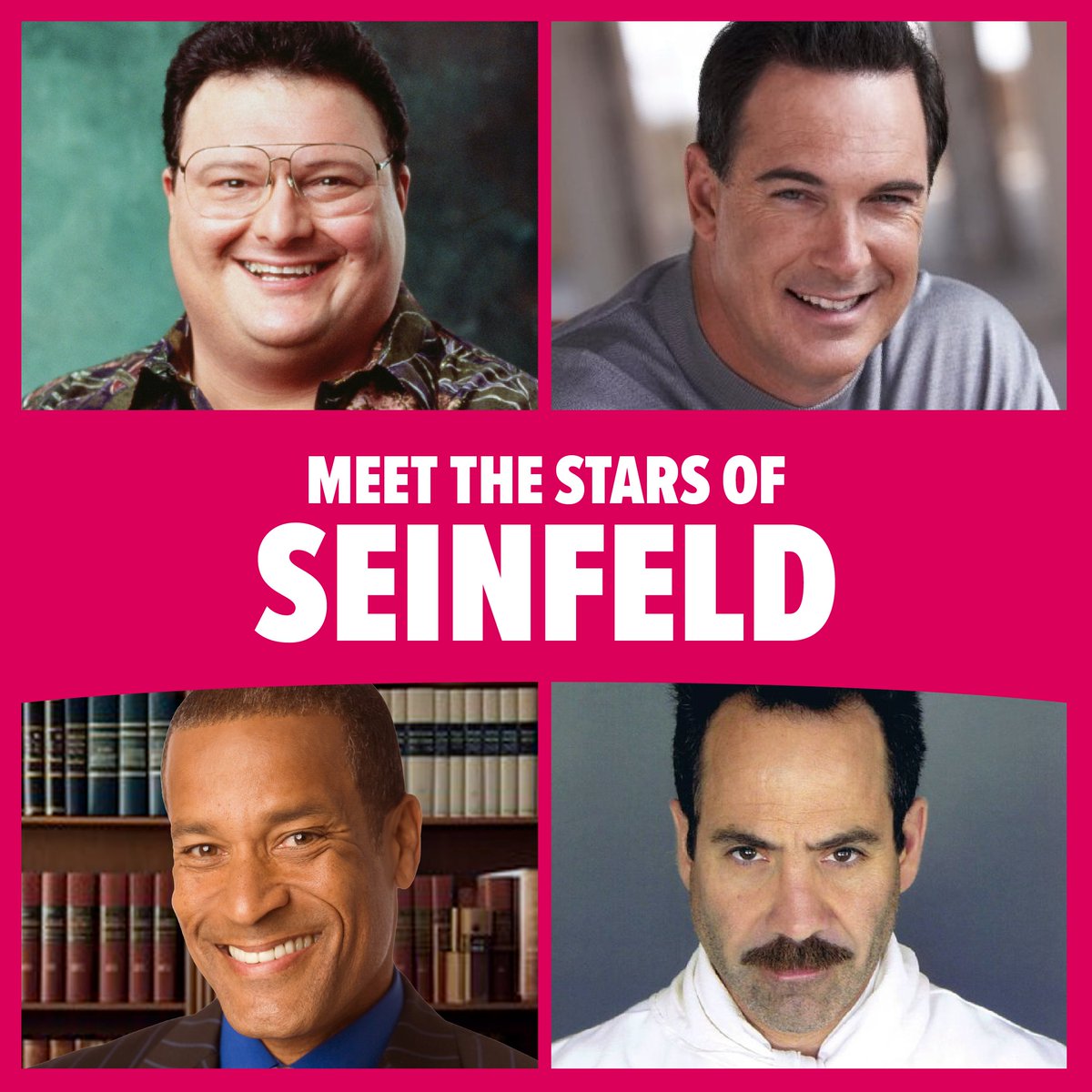 We may not have soup for you, but we have stars from your fave #sitcom. Meet Wayne Knight, Patrick Warburton, Phil Morris, and Larry Thomas from #Seinfeld at #FANEXPOChicago this August. Yada yada yada, get your #tickets now: spr.ly/6014bRq3q