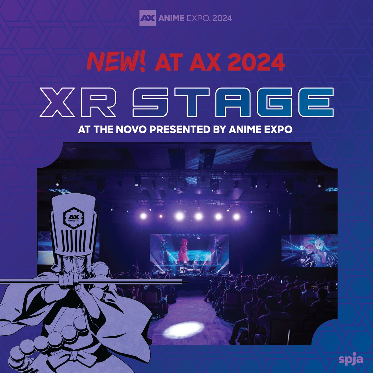 𝙉𝙀𝙒! at #AX2024 💥 XR Stage (Extended Reality Stage) at the Novo presented by Anime Expo Get ready to experience a revolutionary stage that combines digital Augmented, Virtual, and Mixed Reality. 😎 Concerts to be announced soon! 🎟️ Buy Your Badge Now! bit.ly/4bcTcYQ