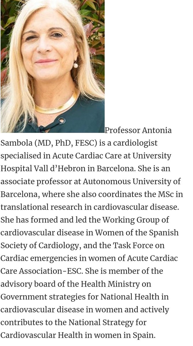 Extremely useful and comprehensive clinical consensus statement on this very important and challenging topic. Congratulations @Antonia_Sambola @sighalvo on your extraordinary effort in better understanding and management of #cvacute in women @ehjopen