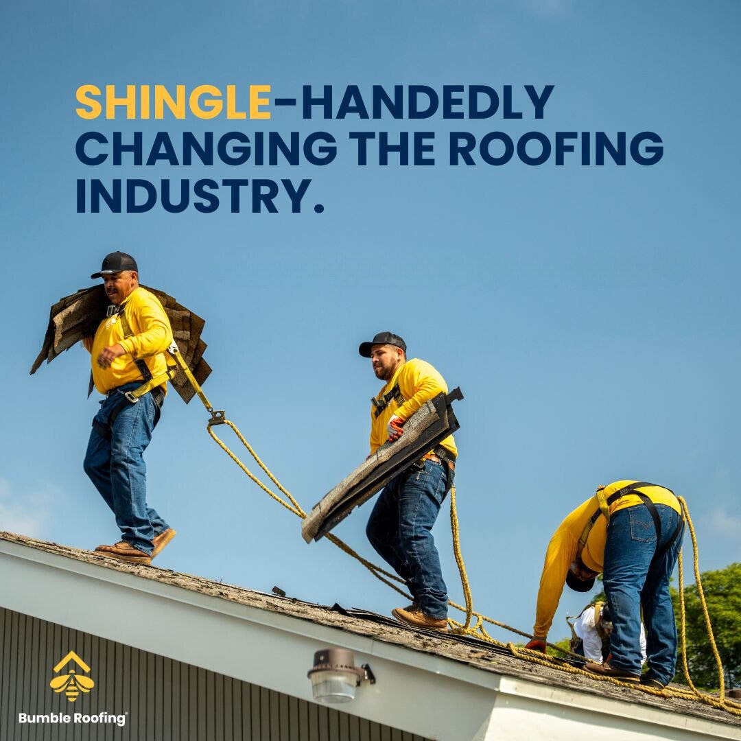 We're out to revolutionize the roofing industry one shingle at a time!
🌐 bumbleroofing.com/west-houston 📲 (713) 909-7759 

#RoofDamage #RoofReplacement #RoofInspection #RoofFinancing #NewRoof #HarrisCounty #FortBend #Houston #MemorialHouston #Eldridge #WestHouston #BriarForest