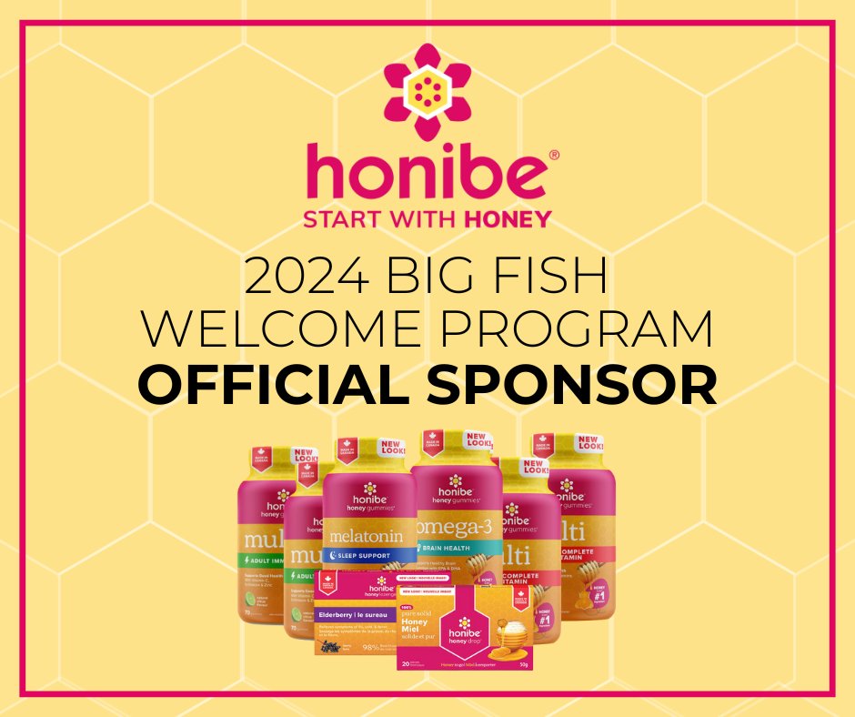 Excited to announce @honibe as our official product sponsor for 'Big Fish in a Small Pond' 2024! Their immune-boosting pure honey gummies & lozenges provide a warm start to our island conference experience. Contact us for exclusive welcome package details! #MeetInPEI