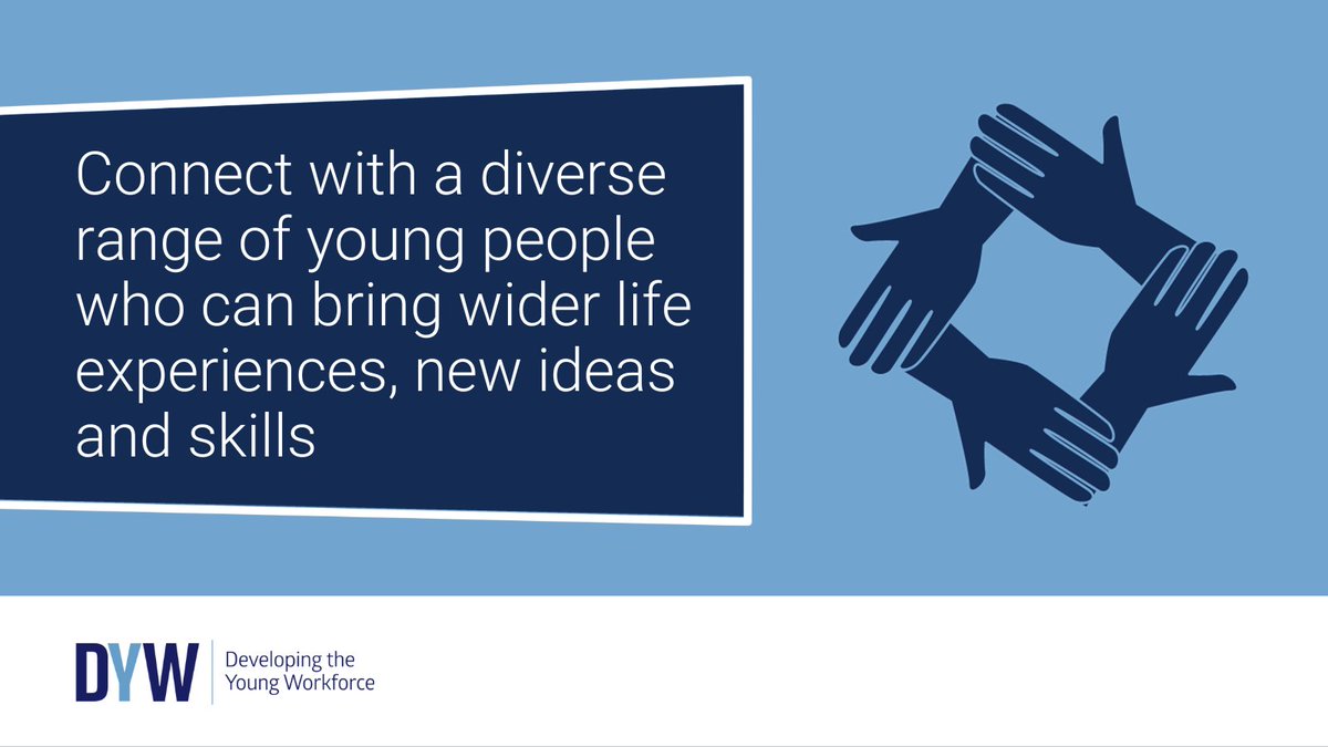 Different perspectives, new ideas and skills can increase innovation and help your industry or organisation progress. Through DYW, you can reach young people from all backgrounds and shape the future workforce. Learn more: dyw.scot #ConnectingEmployers #DYWScot