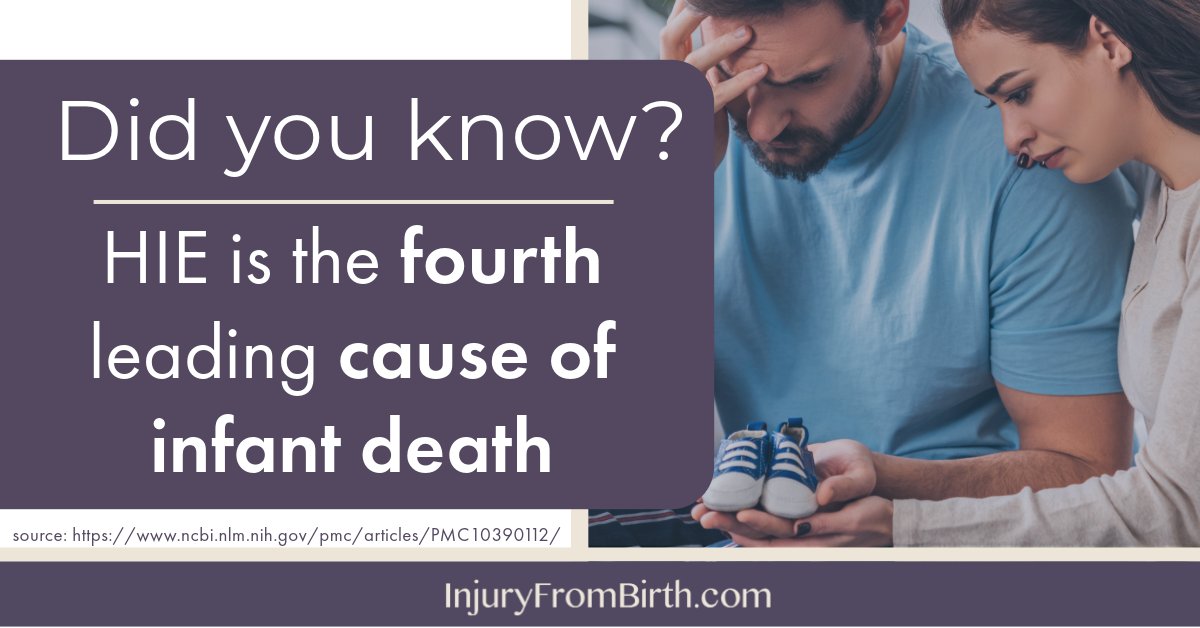 As #hieawarenessmonth continues, we shed light on the devastating birth injury.  #birthinjuries are the fourth leading cause of #infantdeath in the United States, accounting for 20% of all infant deaths. Click the link for more. bit.ly/3q3RZQU