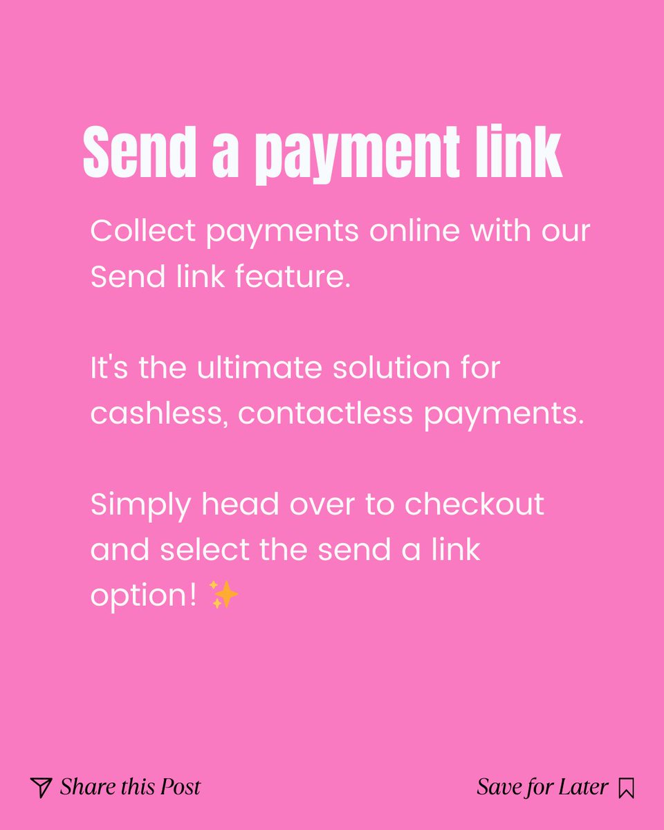 readyhubb's tweet photo. 💸 Collecting payments just got easier with Readyhubb! ⁠
💳 Send payment links to clients, use tap-to-pay for contactless transactions, or charge cards on file – no terminal needed! ⁠
⁠
We're making payments a breeze for you and your clients. ⁠

⁠
#Readyhubb #bookingsite https://t.co/0z01QI9ZqF