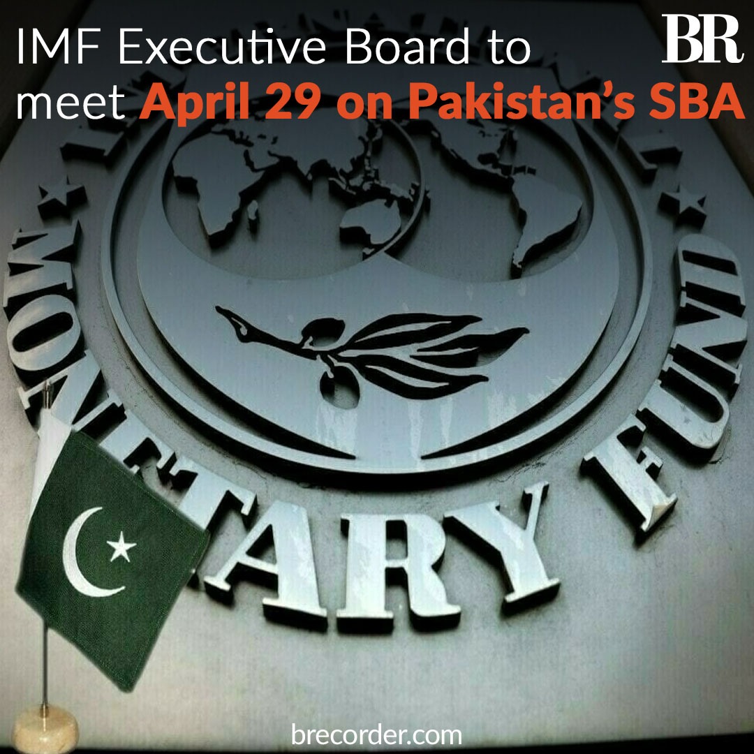 The Executive Board of the International Monetary Fund (IMF) will meet on April 29 to discuss the approval of $1.1-billion funding for Pakistan, the lender said on Wednesday. The funding is the second and last tranche of a $3-billion Stand-By Arrangement (SBA) with the IMF,
