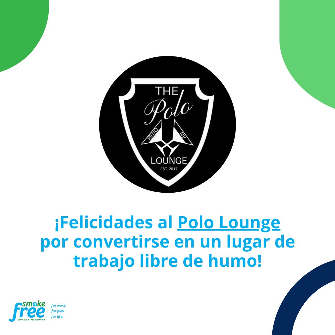 Join us in applauding the Polo Lounge for becoming a smoke-free establishment and leading the charge in creating a healthier environment for all. They've not only prioritized the well-being of their staff and customers, but also set a shining example for the entire community!👏