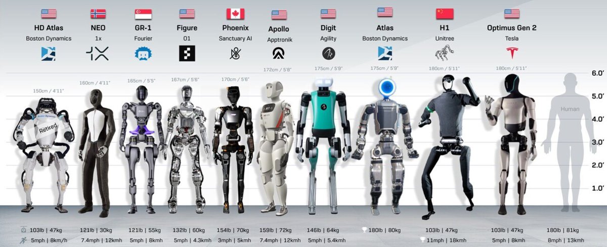 Lost in the state of #humanoids today? ... Find the gang here! 👇 📸 @dralandthompson #Robotics #AI @SpirosMargaris @PawlowskiMario @mvollmer1 @gvalan @ipfconline1 @LaurentAlaus @Shi4Tech @Ym78200 @Nicochan33